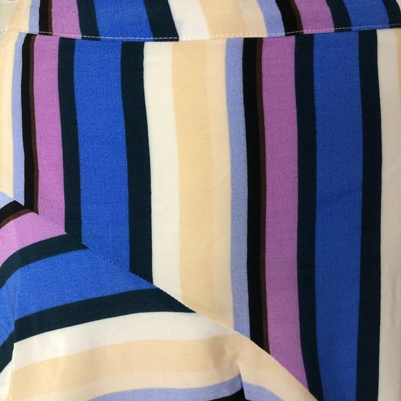 Astr Striped Midi Uneven Hem Skirt Size M - Picture 4 of 11